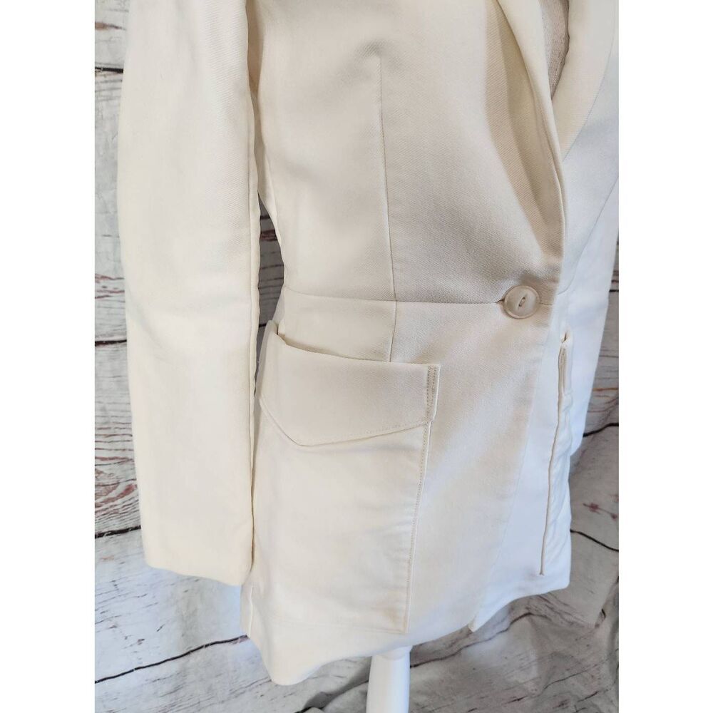 rag & bone Fleet Off White Blazer Size 0 - Picture 5 of 7